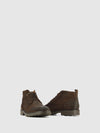 Botins com Atacadores em Castanho